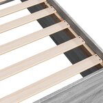 vidaXL Cadre de lit sonoma gris 200x200 cm bois d'ingénierie