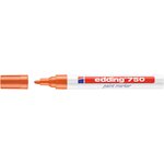 Marqueur Peinture 750 Orange Pointe Moyenne 2-4 mm x 3 EDDING