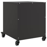 vidaXL Table de chevet noir 36x39x43 5 cm acier