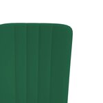 vidaXL Chaises à manger lot de 2 Vert foncé Velours