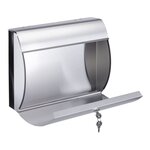 HI Boîte aux lettres et porte-journaux 38x13 3x30 4 cm inox