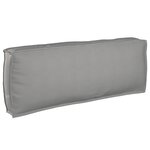 vidaXL Coussin de Palette pour dos Gris 120x40x12 cm Tissu Oxford