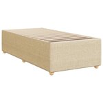 vidaXL Cadre de lit Crème 90x190 cm Tissu