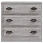 vidaXL Buffets 2 Pièces sonoma gris bois d'ingénierie
