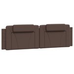 vidaXL Lit avec matelas marron 180x200 cm similicuir
