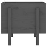 vidaXL Jardinière gris 62x50x57 cm bois massif de pin