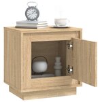 vidaXL Tables de chevet 2Pièces chêne sonoma 44x35x45cm bois d'ingénierie