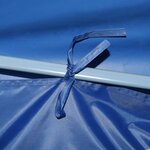 vidaXL Tente de réception pliable avec 8 parois 870x291x315 cm Bleu