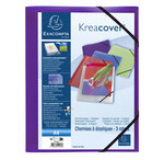 Chemise À Élastiques 3 Rabats Polypropylène Translucide Krea Cover - A4 - Couleurs Assorties - X 25 - Exacompta