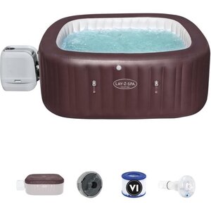 Bestway spa gonflable carré maldives hydrojet pro - 5 a 7 personnes - 201 x 201 x 80 cm