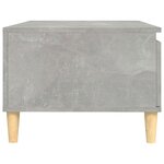 vidaXL Table basse Gris béton 90x50x36 5 cm Bois d'ingénierie