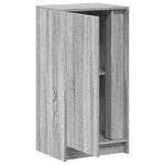 vidaXL Buffet avec LED sonoma gris 42 5x34x85 cm bois d'ingénierie