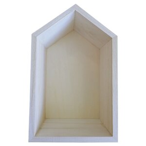 Etagère en bois maison 22 5 x 14 x 10 cm