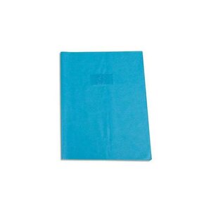 Protège-cahier Grain Cuir 20/100ème 17x22 bleu clair CALLIGRAPHE