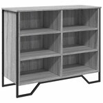 vidaXL Buffet sonoma gris 91x35 5x74 5 cm bois d'ingénierie