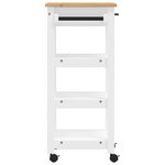 vidaXL Chariot de cuisine MONZA 48x40x90 cm bois massif de pin
