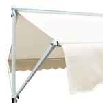 vidaXL Auvent sur pied 500 x 300 cm Crème
