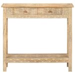 vidaXL Table console 80x35x74 cm Bois de manguier massif
