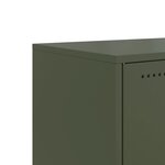 vidaXL Buffet haut blanc 36x39x107 cm acier