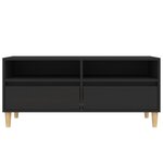 vidaXL Meuble TV noir 100x34 5x44 5 cm bois d'ingénierie