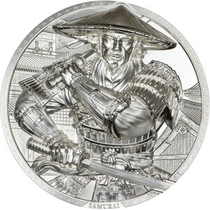 Pièce de monnaie en Argent 25 Dollars g 155.5 (5 oz) Millésime 2025 SAMURAI