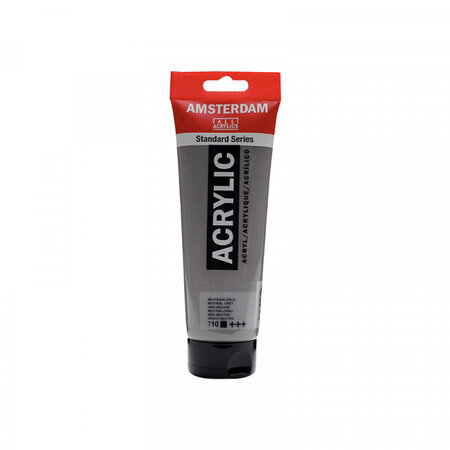 Tube peinture acrylique - gris neutre - 250 ml - amsterdam royal talens