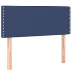 vidaXL Sommier à lattes de lit avec matelas Bleu 120x200 cm Tissu