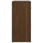 vidaXL Buffet Chêne marron 80x33x70 cm Bois d'ingénierie