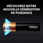 Duracell - nouveau piles alcalines aaa optimum  1.5 v lr03 mx2400  paquet de 8