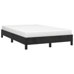 vidaXL Cadre de lit noir 120x190 cm velours