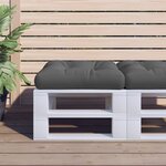 vidaXL Coussin de palette anthracite 60x61 5x10 cm tissu