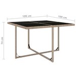 vidaXL Ensemble à manger d'extérieur avec coussins 5 Pièces Rotin Beige