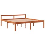 vidaXL Lit pour personne âgée cire marron 150x200cm bois de pin massif