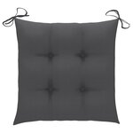vidaXL Chaises pliables de jardin lot de 2 avec coussins Bambou