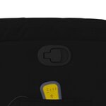 vidaXL Fauteuil de massage inclinable Noir Tissu