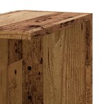 vidaXL Étagère d'angle murale vieux bois bois d'ingénierie
