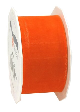 Organza sheer 25-m-rouleau 40 mm orange