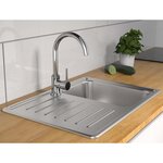 SCHÜTTE Mitigeur d'évier avec bec verseur haut rond CASALLA chrome
