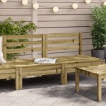 vidaXL Canapés de jardin sans accoudoirs 2 Pièces bois pin imprégné