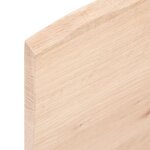 vidaXL Étagère murale 40x20x2 cm bois de chêne massif non traité