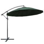 vidaXL Parasol suspendu Vert 3 m Aluminium