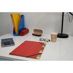 Trieur Agrafé Avec Élastiques 24 Compartiments - Rouge - X 8 - Exacompta