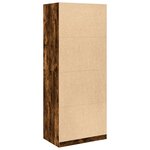 vidaXL Garde-robe chêne fumé 80x50x200 cm bois d'ingénierie