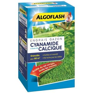 ALGOFLASH Engrais Gazon Cyanamide - 4kg