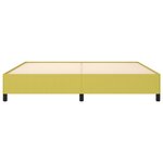 vidaXL Cadre de lit Vert 200x200 cm Tissu