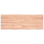 vidaXL Dessus de table bois massif traité bordure assortie