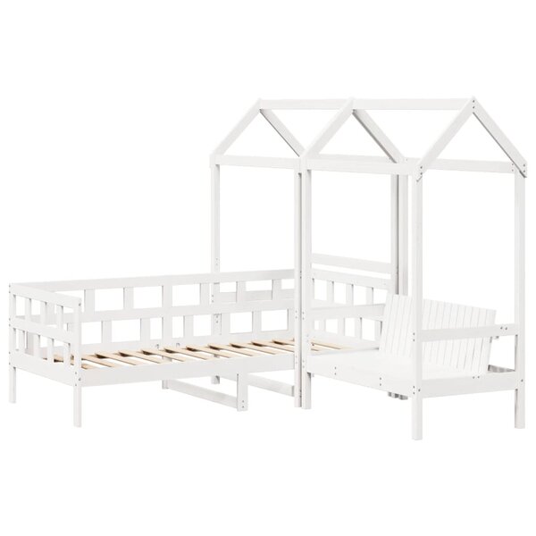 vidaXL Ensemble de lit de jour avec toit 80x200 cm bois de pin massif