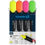 Surligneur Job assorti Pochette 4 x 10 SCHNEIDER