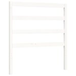 vidaXL Cadre de lit avec tête de lit blanc 90x190 cm bois massif