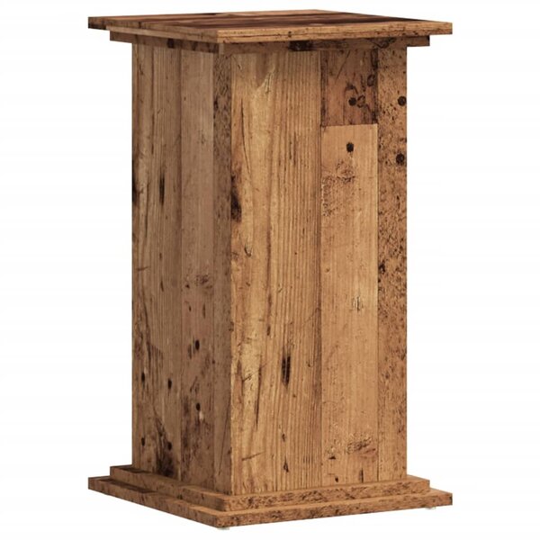 vidaXL Support pour plantes vieux bois 33x33x60 cm bois d'ingénierie